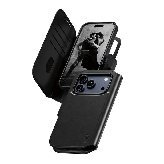 Care by PanzerGlass Feature Case Tango 2in1 - etui Magsafe z klapką 2w1 iPhone 17 Pro czarne