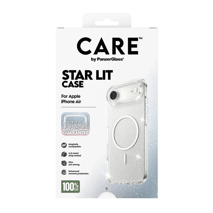 Care by PanzerGlass Flagship Urban Explorer Star Lit - etui MagSafe do iPhone Air transparentne