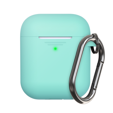 KeyBudz Elevate Keychain - silikonowe etui ochronne do AirPods 1 2 turkusowe