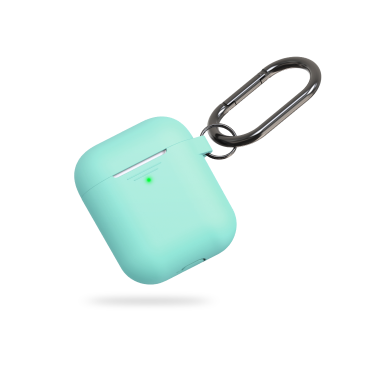 KeyBudz Elevate Keychain - silikonowe etui ochronne do AirPods 1 2 turkusowe