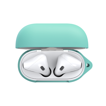 KeyBudz Elevate Keychain - silikonowe etui ochronne do AirPods 1 2 turkusowe