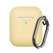 KeyBudz Elevate Keychain - silikonowe etui ochronne do AirPods 1 2 żółte