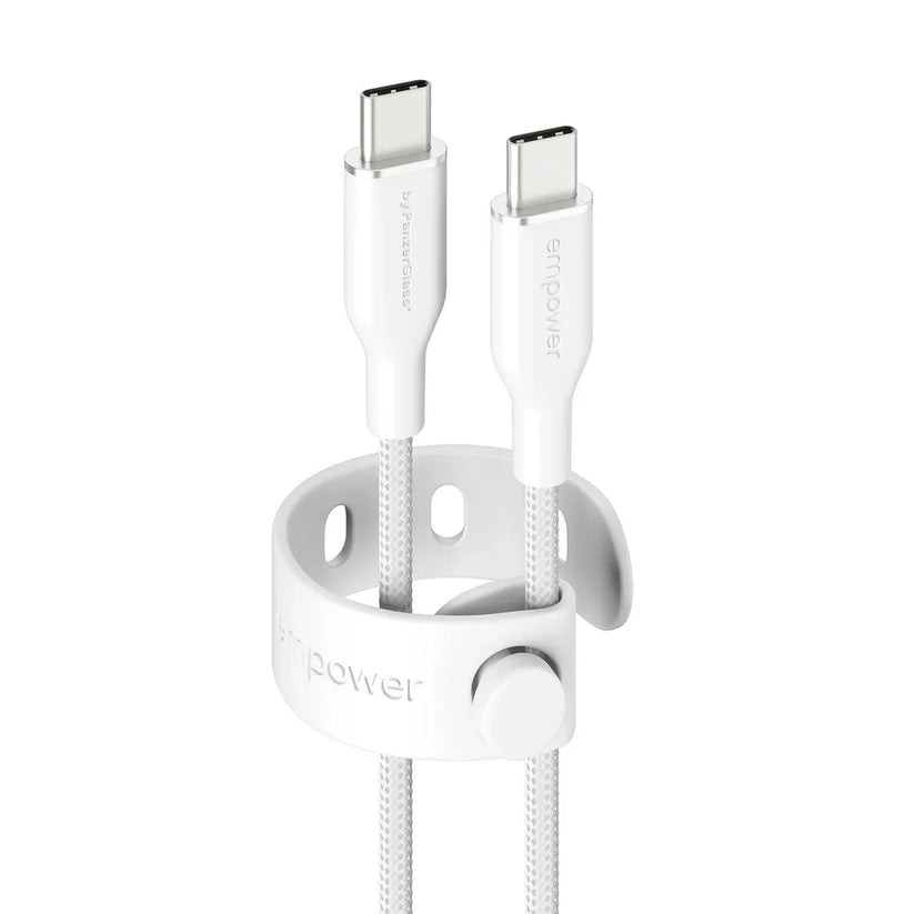 EmPower Racing by PanzerGlass - kabel USB-C USB-C 60W 1,2m biały