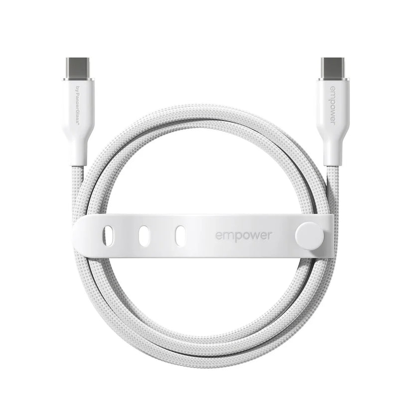EmPower Racing by PanzerGlass - kabel USB-C USB-C 60W 2m biały