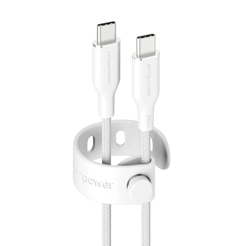 EmPower Racing by PanzerGlass - kabel USB-C USB-C 240W 2m biały