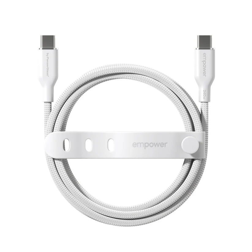 EmPower Racing by PanzerGlass - kabel USB-C USB-C 240W 2m biały