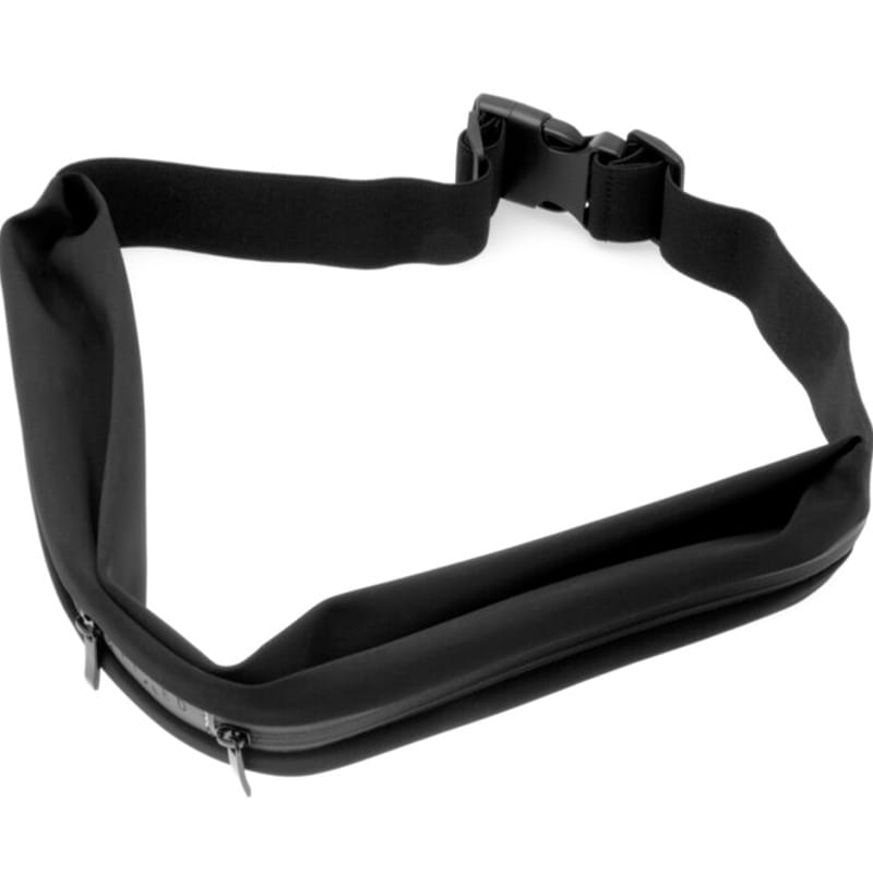 Fixed Sportbelt Duo - Uniwersalny pas sportowy dla biegaczy czarny