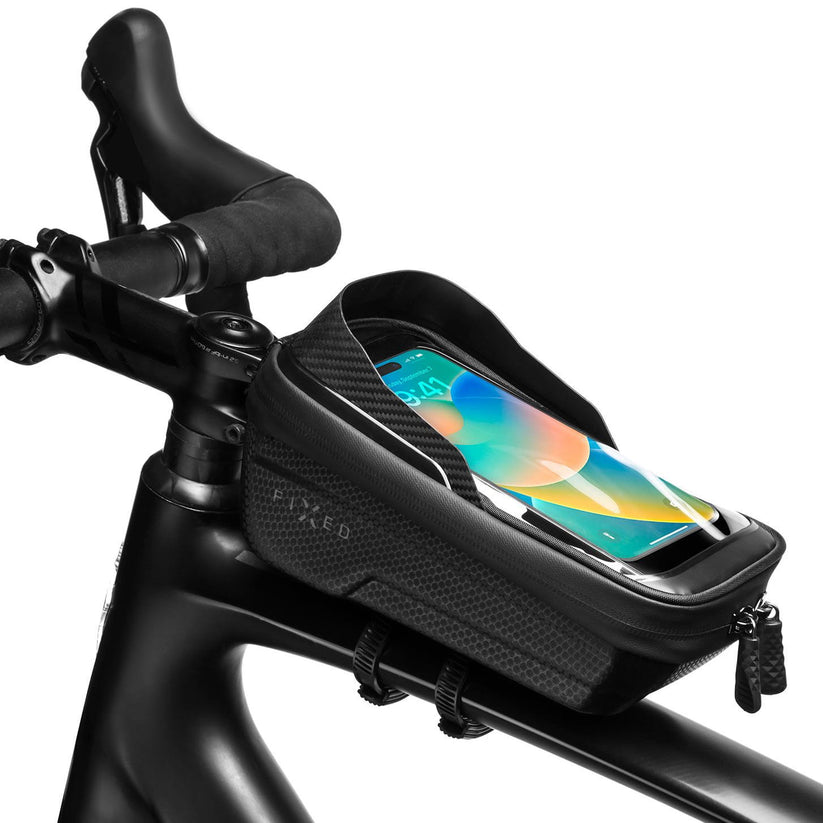 FIXED Bikee Bag 2 - odpinane etui na telefon do roweru czarne