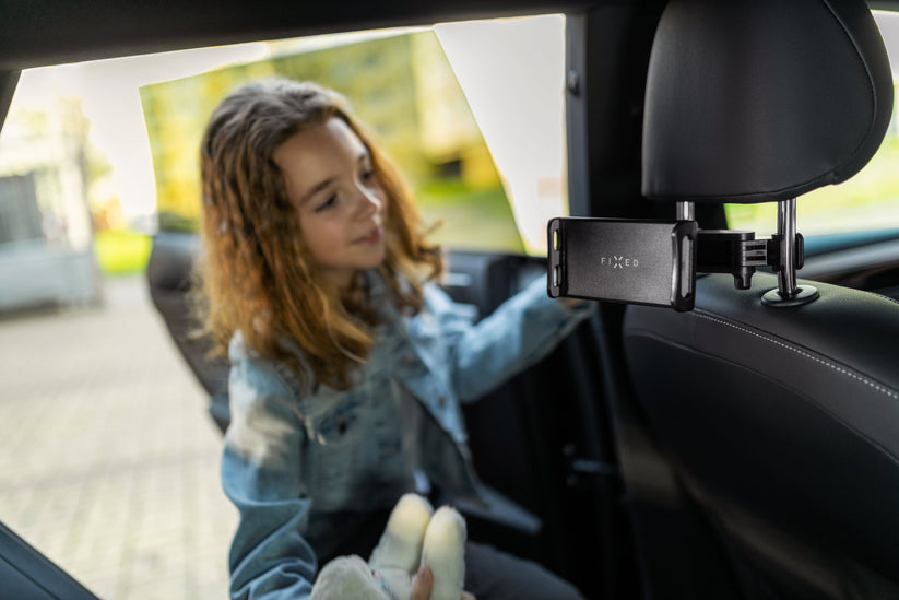 FIXED Tab Passenger 2 - uchwyt z wysięgnikiem na zagłówek do urządzeń o przekątnej ekranu 7-11" czarny