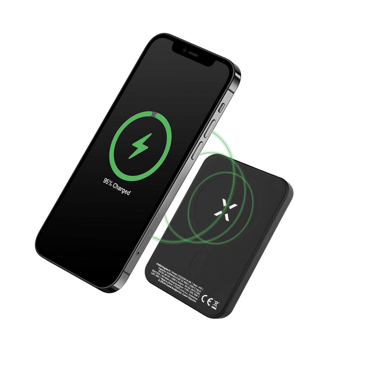 FIXED MagZen - powerbank z MagSafe 1X USB-C PD 20W 6000 mAh czarny