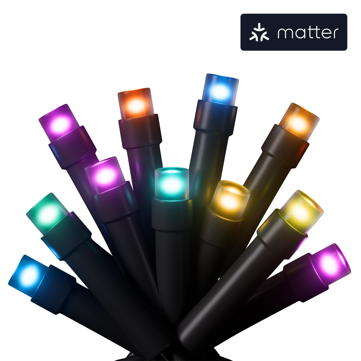 Zewnętrzny łańcuch świetlny 20m Nanoleaf 1D IP44 Starter Kit (250 LED+kontroler) (technologia Matter)