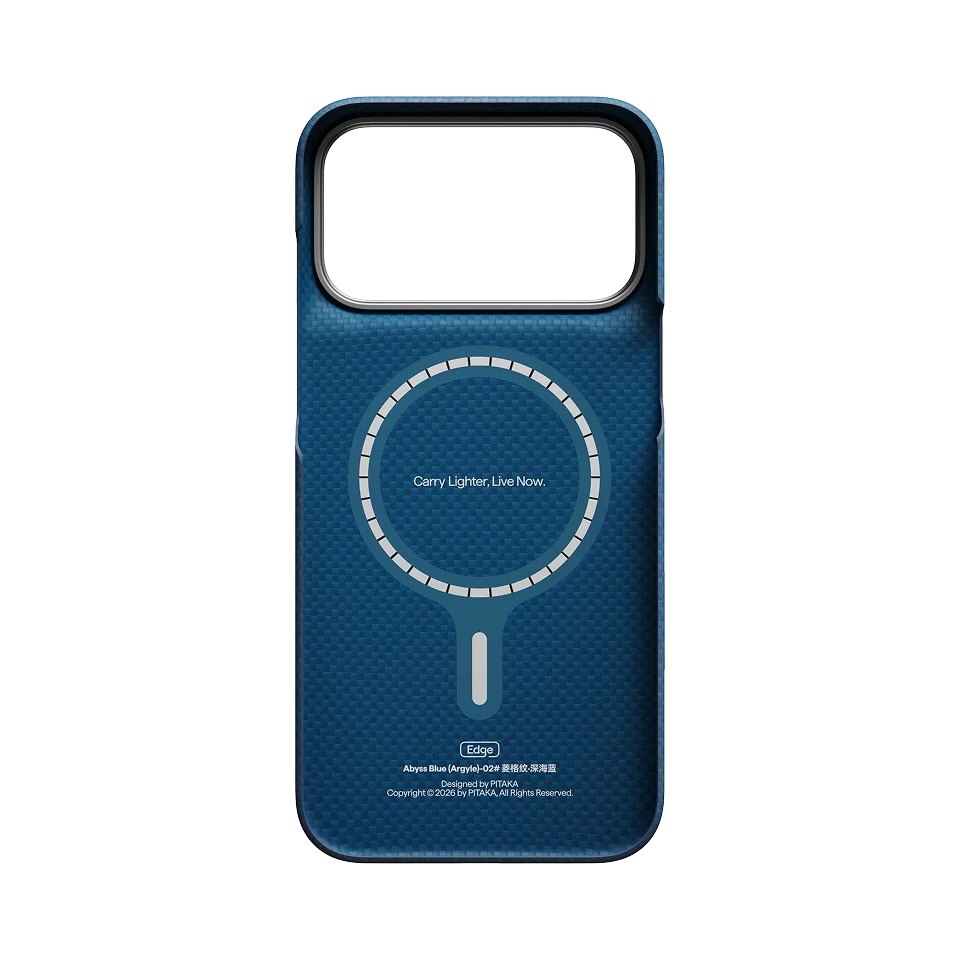 Pitaka Edge Case - etui MagSafe do iPhone 18 Pro / 17 Pro abyss blue