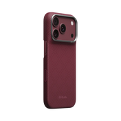 Pitaka Edge Case - etui MagSafe do iPhone 18 Pro / 17 Pro burgundowy