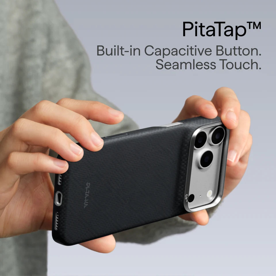 Pitaka Edge Case - etui MagSafe do iPhone 18 Pro / 17 Pro lava black