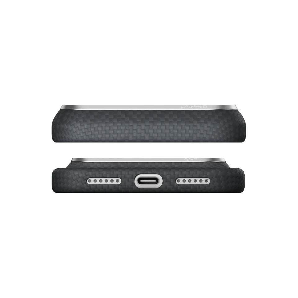 Pitaka Edge Case - etui MagSafe do iPhone 18 Pro / 17 Pro lava black