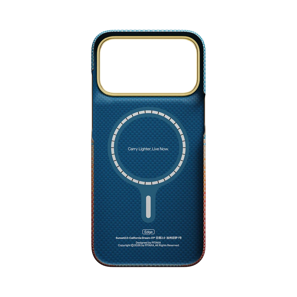 Pitaka Edge Case - etui MagSafe do iPhone 18 Pro Max / 17 Pro Max sunset california dream