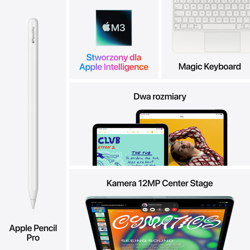 Apple iPad Air 13" M3 128GB Wi-Fi (7.gen) księżycowa poświata - 2025