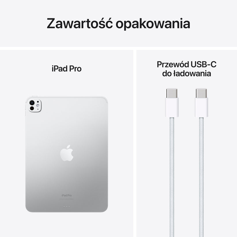 Apple iPad Pro 11'' M4 2TB Wi-Fi ze szkłem nanostrukturalnym - srebrny 2024