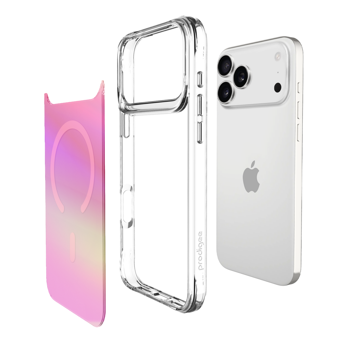 Prodigee Glow - etui z Magsafe do iPhone 17 Pro Max iridescent