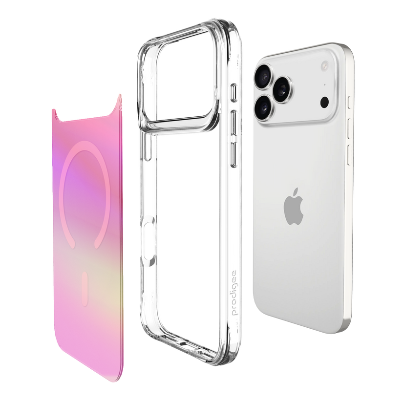 Prodigee Glow - etui z Magsafe do iPhone 17 Pro Max iridescent