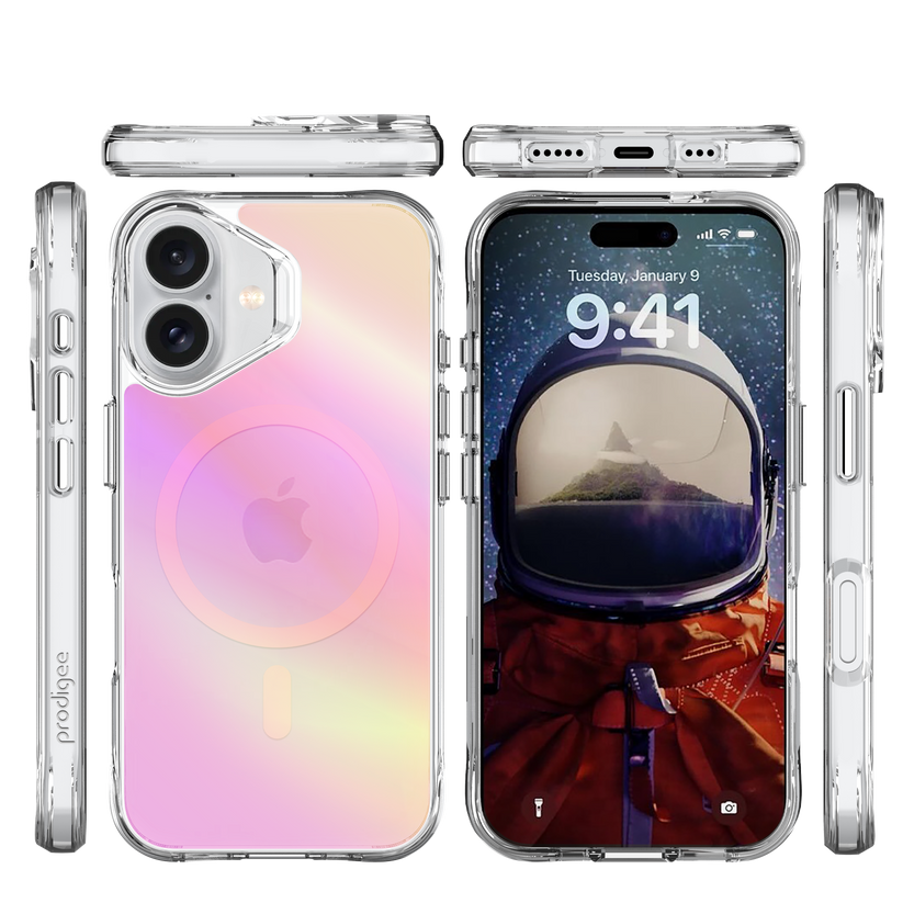 Prodigee Glow - etui z Magsafe do iPhone 17 iridescent