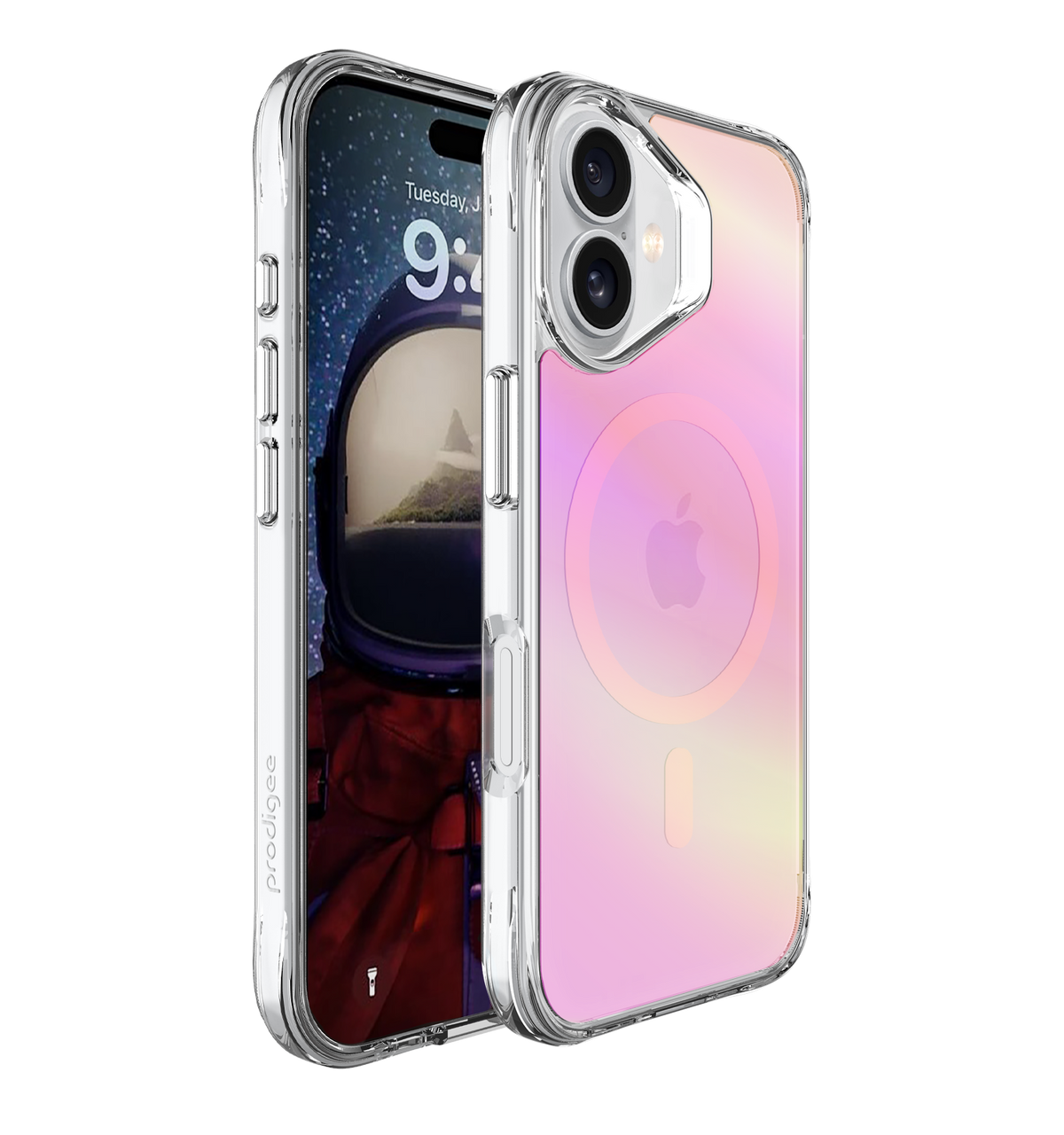 Prodigee Glow - etui z Magsafe do iPhone 17 iridescent