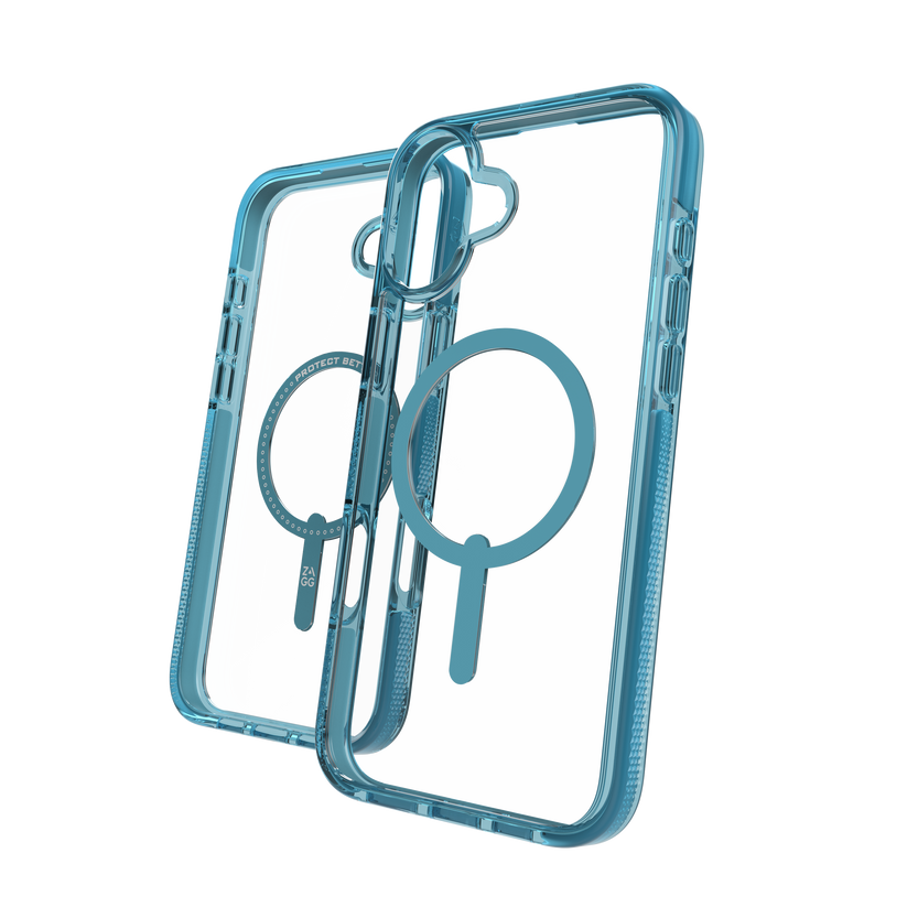 ZAGG Santa Cruz Snap - etui do iPhone 16 Plus przeźroczyste niebieskie