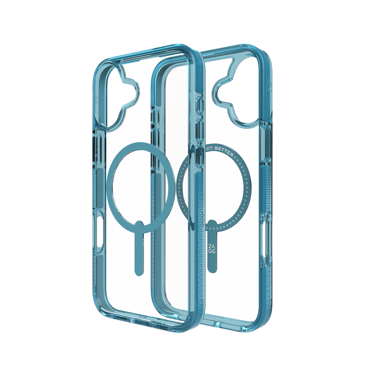 ZAGG Santa Cruz Snap - etui do iPhone 16 Plus przeźroczyste niebieskie