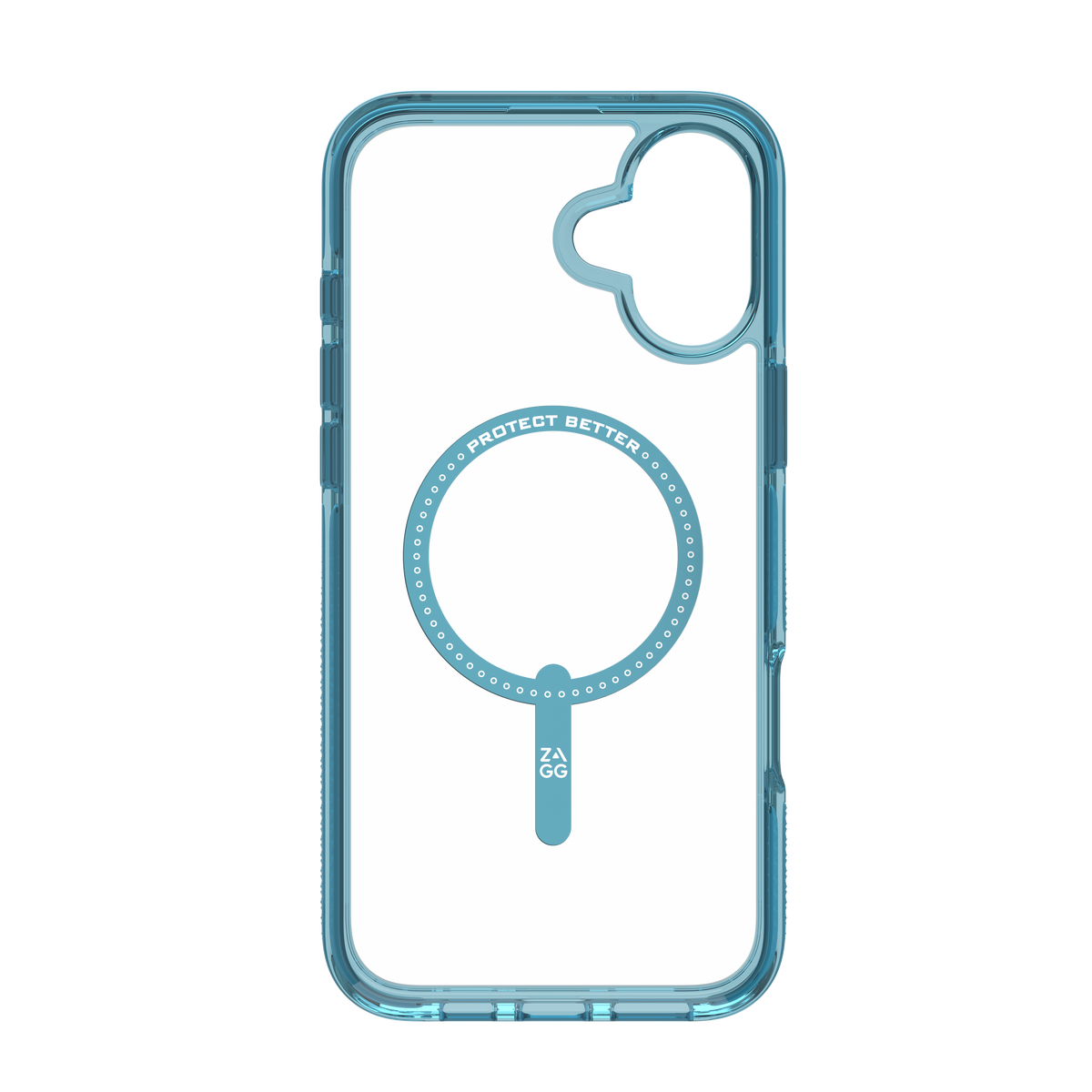 ZAGG Santa Cruz Snap - etui do iPhone 16 Plus przeźroczyste niebieskie