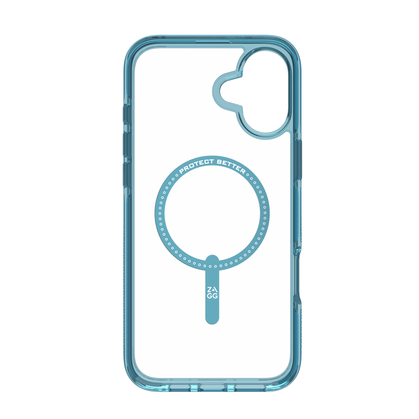 ZAGG Santa Cruz Snap - etui do iPhone 16 Plus przeźroczyste niebieskie