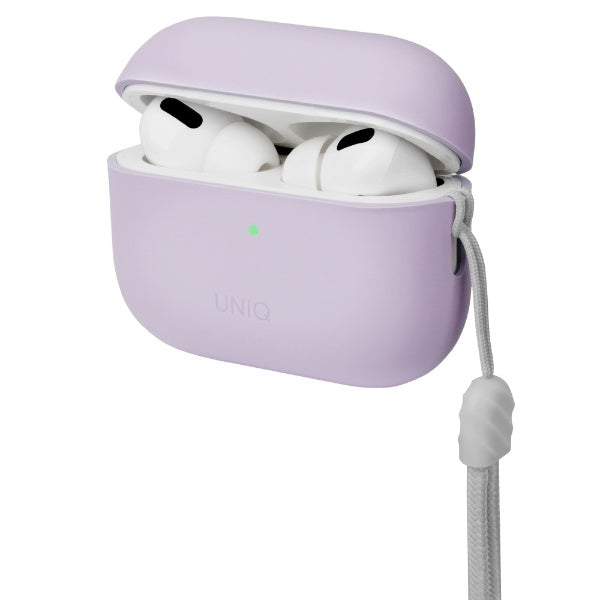 UNIQ Lino - etui silikonowe do AirPods Pro 2 liliowe