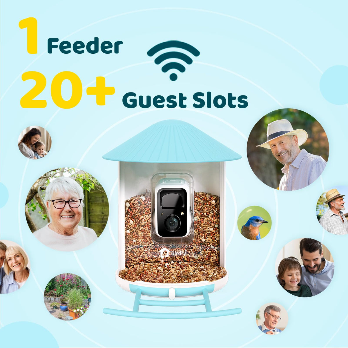 Birdfy Feeder z panelem słonecznym – karmnik z kamerą i AI