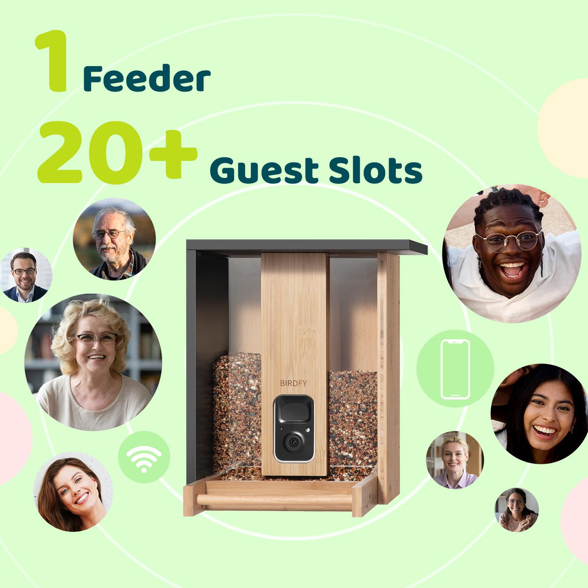 Birdfy Feeder Bamboo – stylowy, ekologiczny karmnik z kamerą i AI