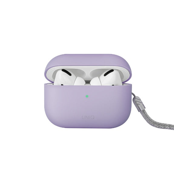 UNIQ Lino - etui silikonowe do AirPods Pro 2 liliowe