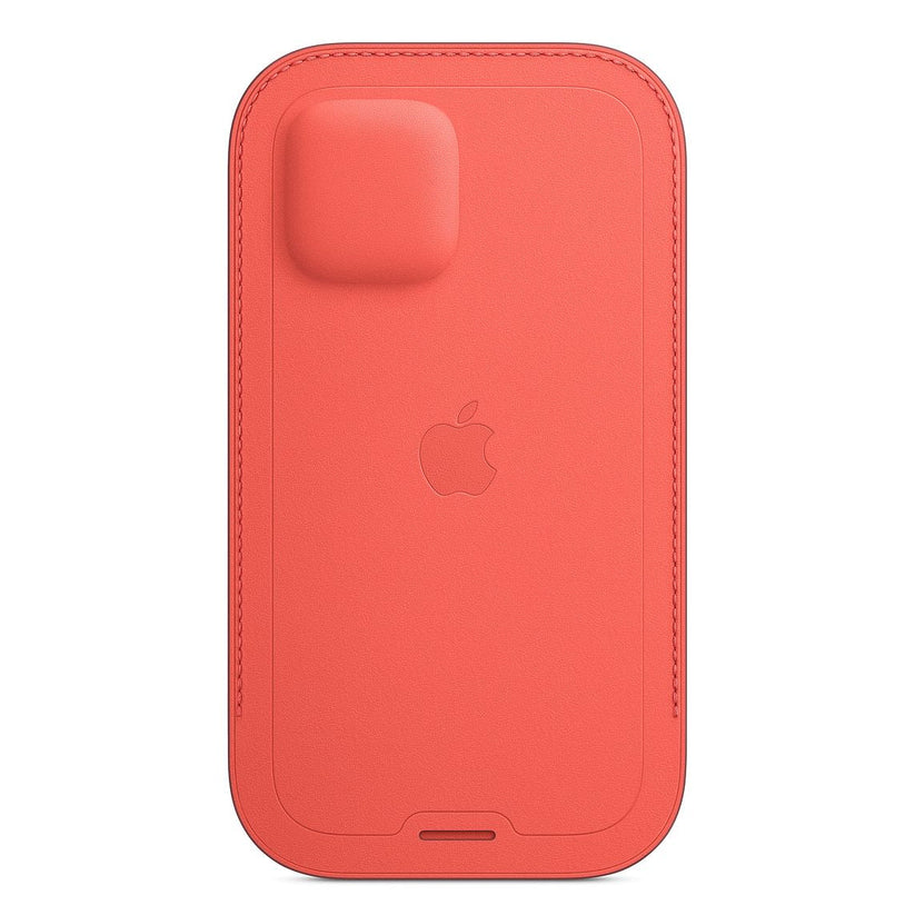 Apple Skórzany futerał z MagSafe do iPhone’a 12 | 12 Pro – różowy cytrus