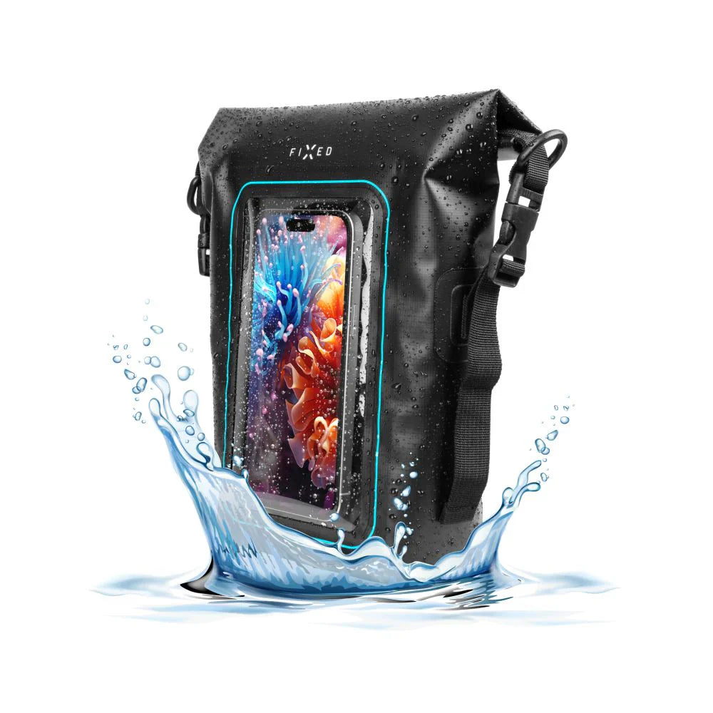 Torba wodoodporna FIXED Float Bag - torba wodoodporna o pojemności 3l przeźroczysta czarna