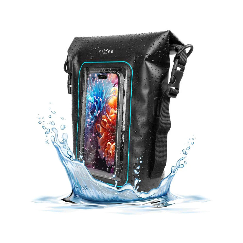 Torba wodoodporna FIXED Float Bag - torba wodoodporna o pojemności 3l przeźroczysta czarna