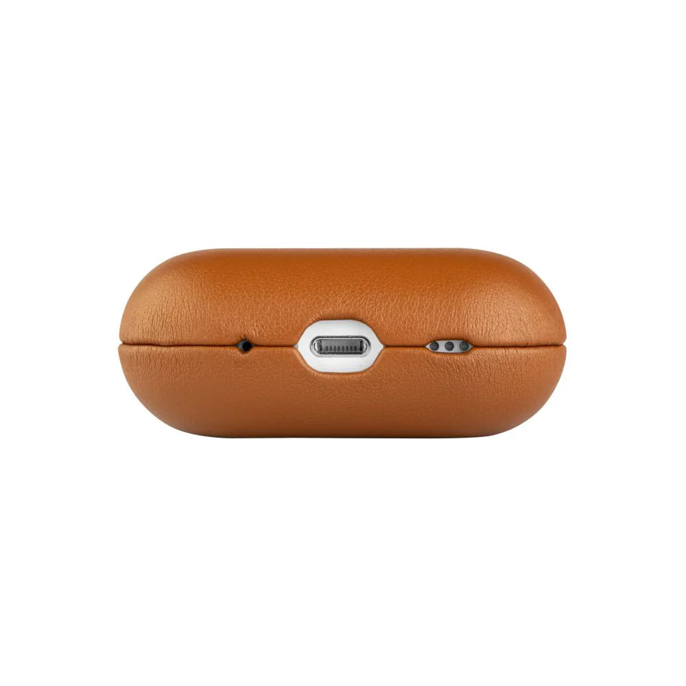 FIXED PodsLeather with MagSafe - etui kompatybilne z MagSafe do AirPods Pro 2 Pro 2 USB-C brązowe
