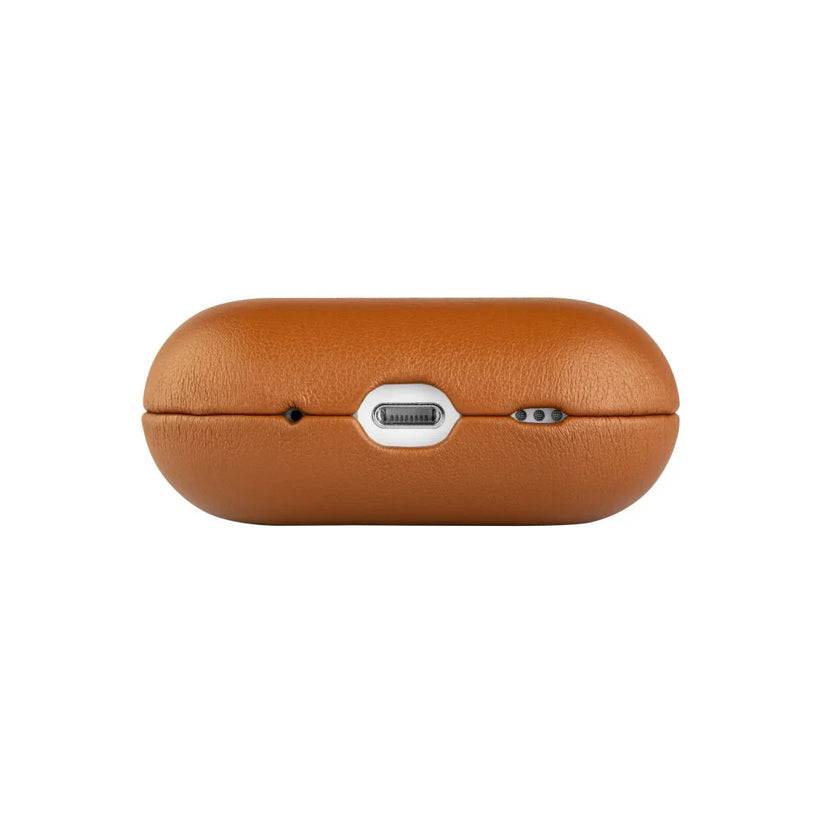 FIXED PodsLeather with MagSafe - etui kompatybilne z MagSafe do AirPods Pro 2 Pro 2 USB-C brązowe