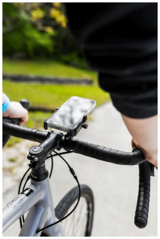 Aluminiowy uchwyt rowerowy FIXED Bikee ALU 2 do telefonu czarny