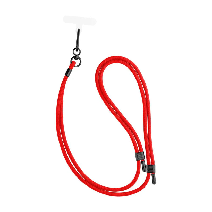 FIXED Universal Lanyard for Mobile Phones - uniwersalna smycz do telefonu czerwona