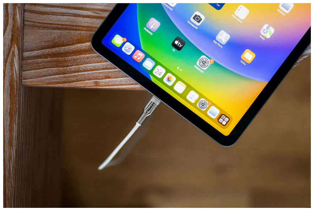 Kabel w oplocie FIXED USB-C USB-C 2m 100W biały