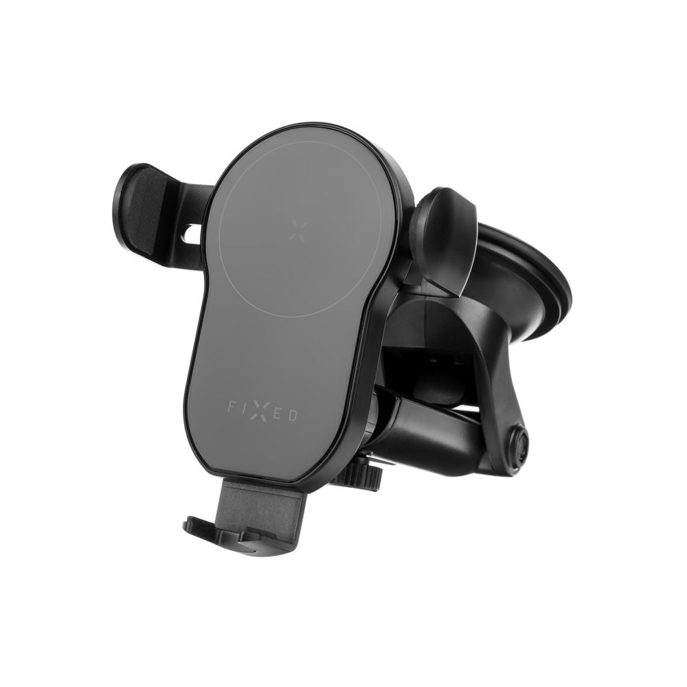 Automatyczny uchwyt samochodowy FIXED Matic XL z ładowaniem bezprzewodowym Qi 15W czarny