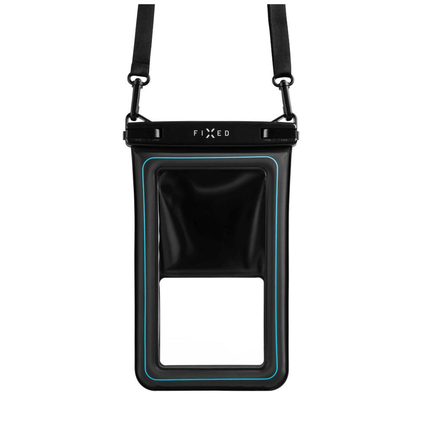 Etui wodoszczelne FIXED Float Max do iPhone przeźroczyste czarne