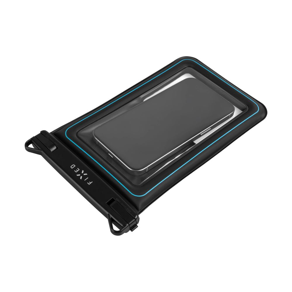 Etui wodoszczelne FIXED Float Max do iPhone przeźroczyste czarne