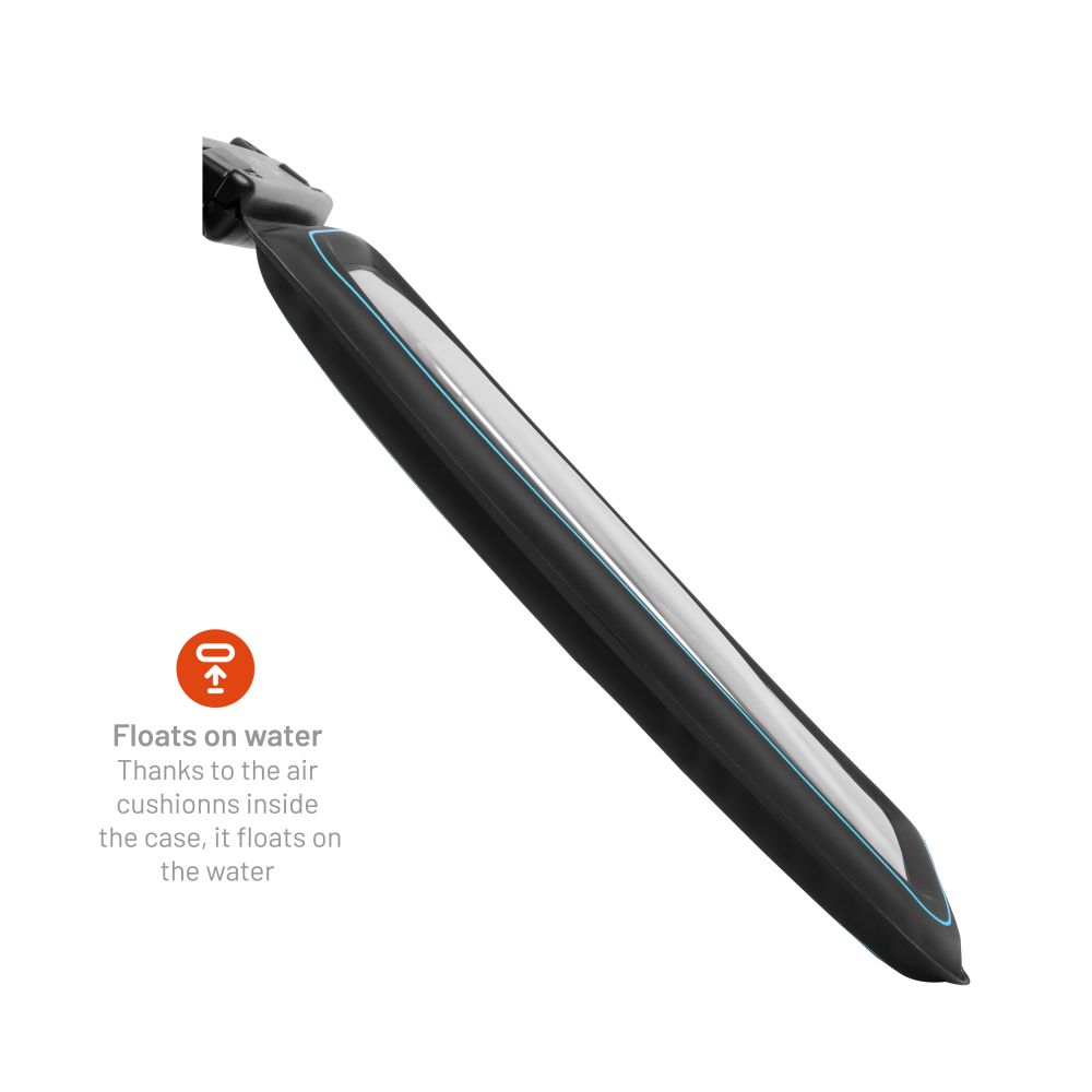 Etui wodoszczelne FIXED Float Max do iPhone przeźroczyste czarne