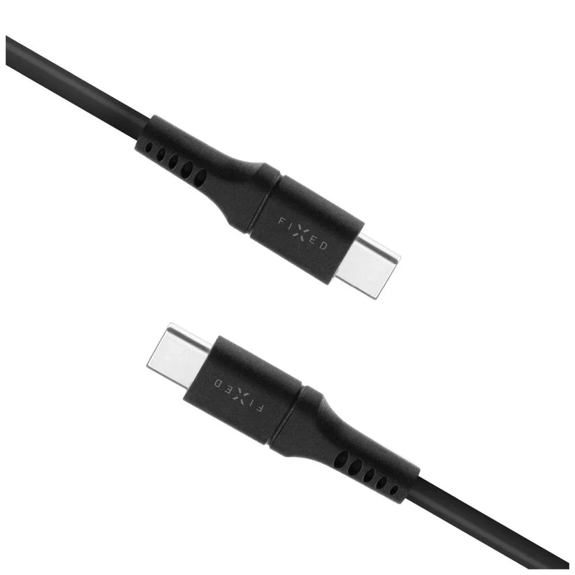 Kabel FIXED USB-C USB-C 1,2m 60W czarny