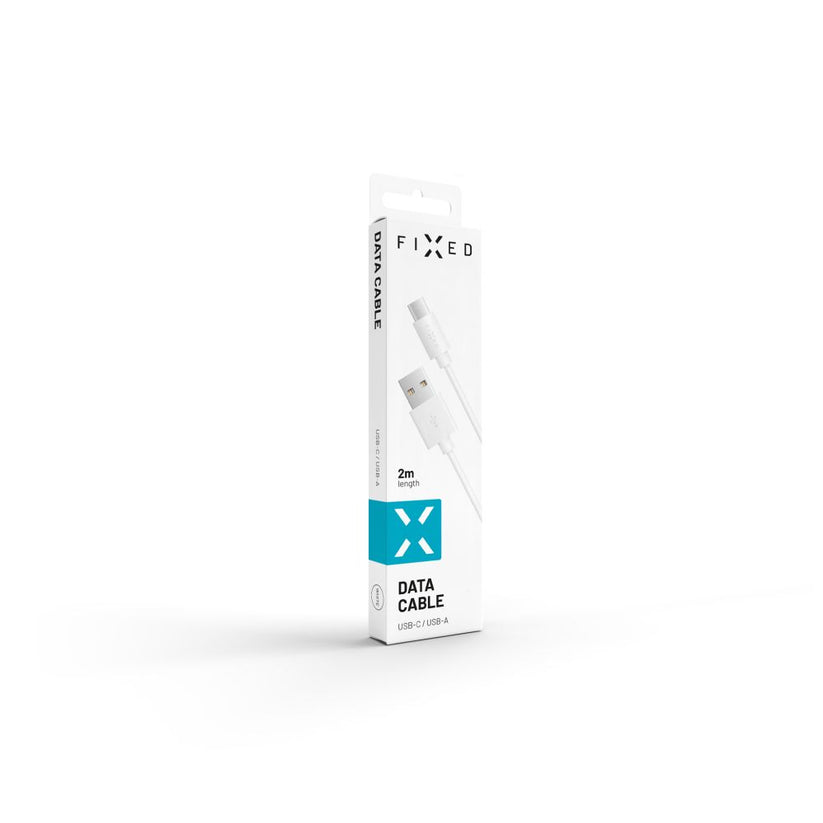 Kabel FIXED USB-A USB-C 2m biały