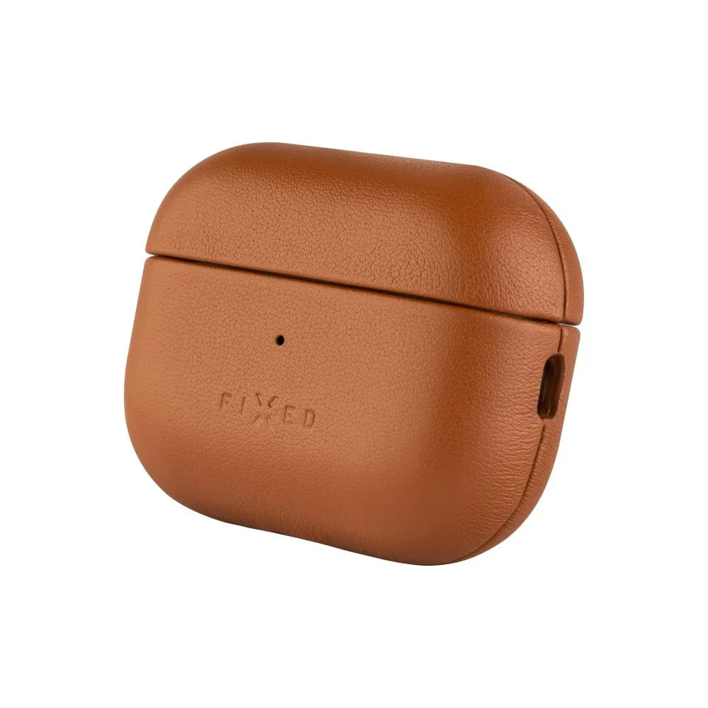 FIXED PodsLeather with MagSafe - etui kompatybilne z MagSafe do AirPods Pro 2 Pro 2 USB-C brązowe