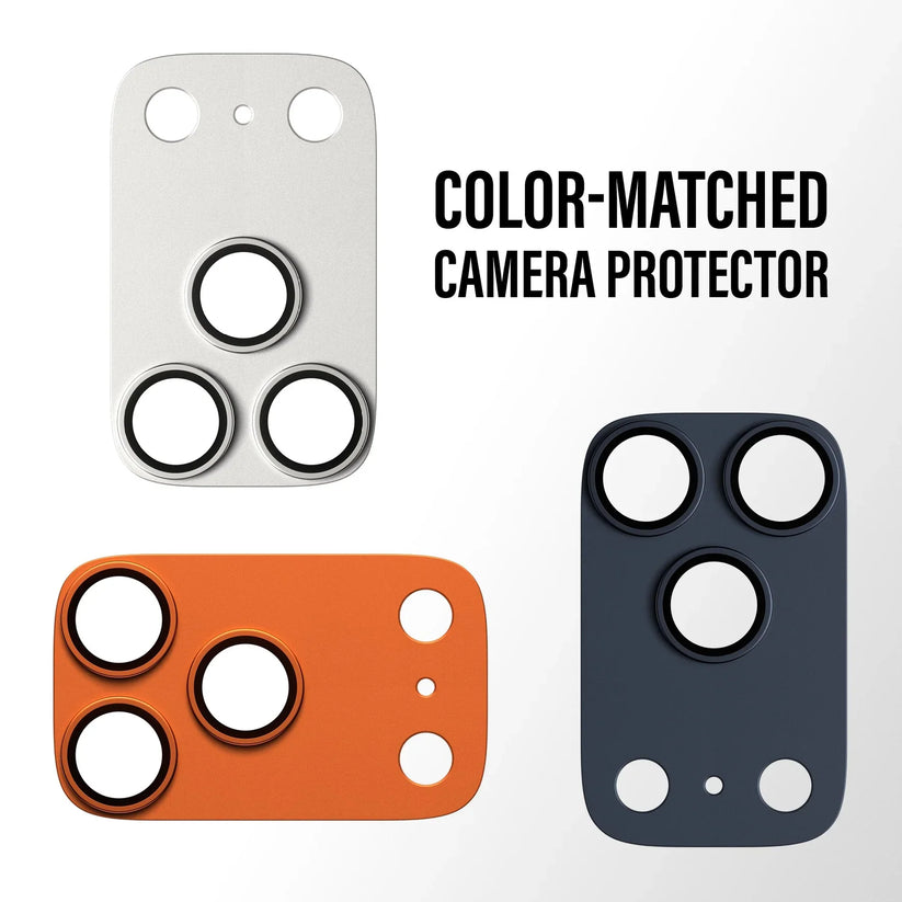 PanzerGlass Fender Camera Protector - osłona na aparat do iPhone 17 Pro Max srebrna